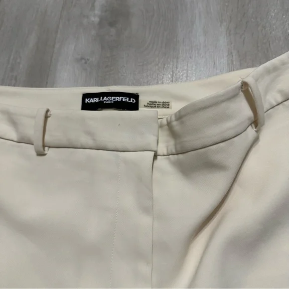 Karl Lagerfeld Pastel Yellow Dress Pants Sz 10 - Picture 5 of 7